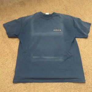 Blue vintage faded Maui Hawaii t-shirt with graphic design, Size: XL